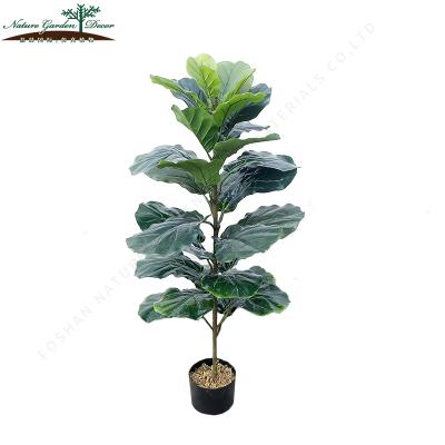 China Fiddle Leaf Fig Plant Environmental Friendly Cheap Restaurant, Hotel Artificial Tree Plants for sale