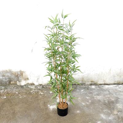 China Environmental Friendly Decoration 1.5m Plastic Bamboo Plants Outdoor Artificial Bamboo for sale