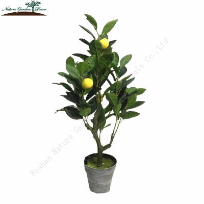 China Environmental friendly cheap 2ft topiary fruit plant for sale artificial potted lemon tree for sale