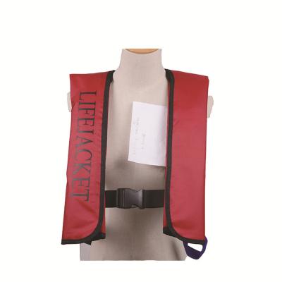 China Professional Custom 150N TPU Nylon Adult Cheap Price Life Vest Swimming Portable Manual Inflatable Vest For Boating Marine Fishing for sale