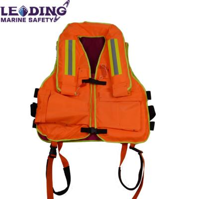 China Marine Lifesaving Water Rescue Firefighting Life Jacket Foam With A Life Bouy for sale