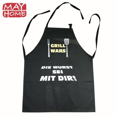 China Mordern Cooking Apron Adults Polyester Kitchen Apron With Adjustable Neck Belt for sale