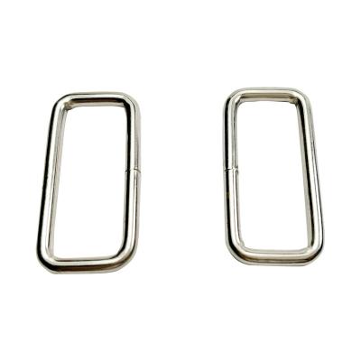 China High Quality Welding Ring Buckles Tools Hardware Accessories Square Steel Wire Welding Climbing Buckle For Outdoor Climbing Buckles for sale