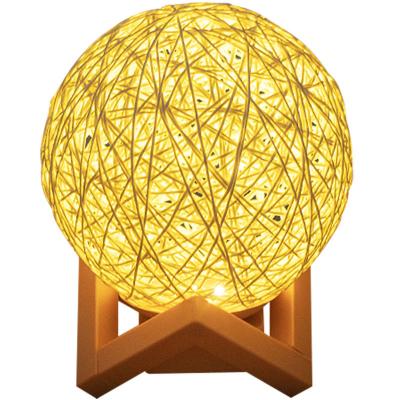 China Bedroom Novelty USB Subwoofer Speaker Radio Smart Desk Ball Shape LED Control Colorful Sound Lamp for sale