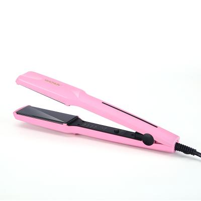 China Household Hot Sale OEM Negative Ion Widened Panel Ceramic Flat Iron Fast Heat Straightener for sale