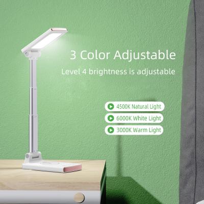 Cina 2 In 1 15W Adjustment Home Lamp Lighting Multifunction LED Desk Table Lamp Qi Fast Charging Wireless Charger in vendita