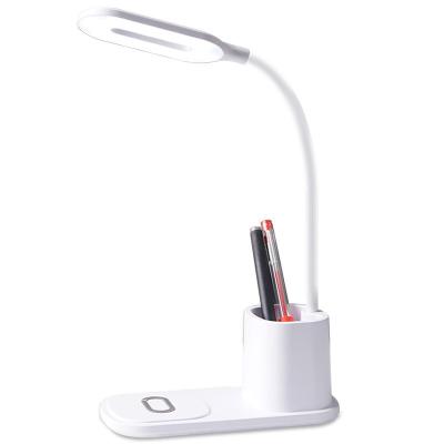 China De praktische Draagbare 180Lm-Draadloze Lader van de Bureaulamp met Pen Holder Te koop