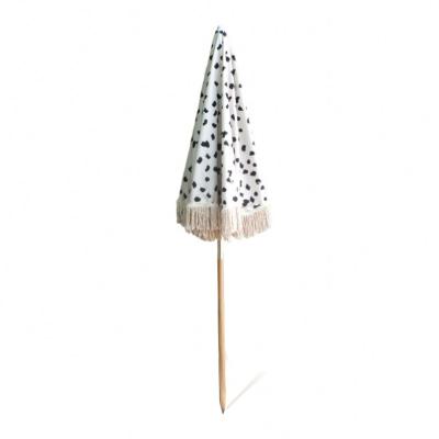 China Contemporary Large Beach Umbrella Tassel Beach Umbrella for Outdoor for sale