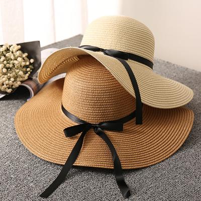 China Fashion\Standard Size Soft Collapsible Straw Sun Visor Comfortable\Durable Hats Straw Hat for sale