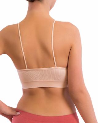 China Seamless Pack Of 5 Seamless Women's Ribbed Sleep And Lounge Bra for sale