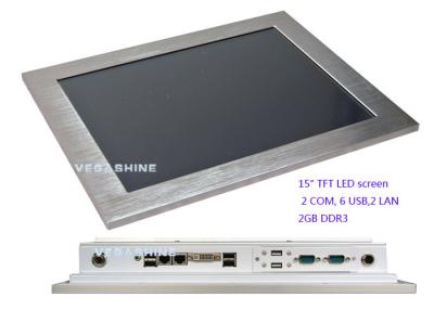 China Low Power Industrial Panel PC Touchscreen 15″ TFT LED Computer for sale