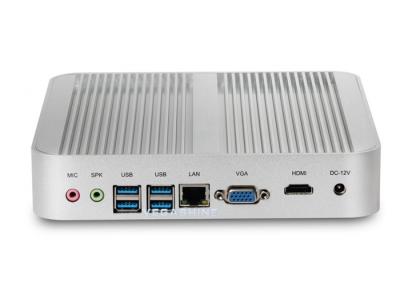 China Intel i3-5005u fanless mini PC support 4K ultra HD display thin client for sale