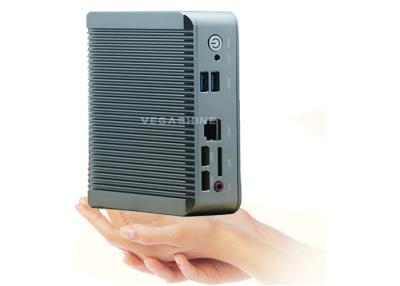 China High End 2 LAN Fanless nano computer , Intel Bay Trail Celeron J1800 Mini Barebone PC for sale