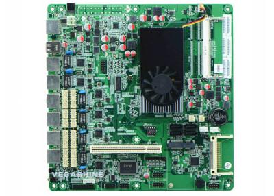 China 6 LAN Motherboard van de Firewallrouter Steun SSD/USB WIFI voor Netwerkbeveiligingfirewall Te koop