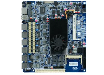 China Multilan Motherboard met Geïntegreerde Grafiek 6 LAN Firewallmotherboard Te koop