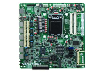 China Support dual Core i3 / i5 / i7  CPU 6 gigabit LAN Firewall Motherboard for sale