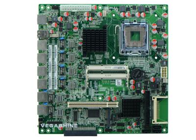 China 6 Gigabit-LAN de Industriële Bewerker van de Steunintel® LGA771 Xeon van Firewallmainboard Te koop