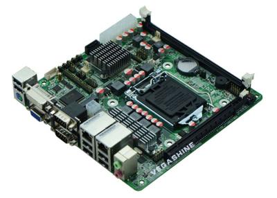 China Dual Gigabit Lan Mini ITX Motherboard Support LGA1155 Intel® Core™ i3 / i5 / i7 Processor for sale