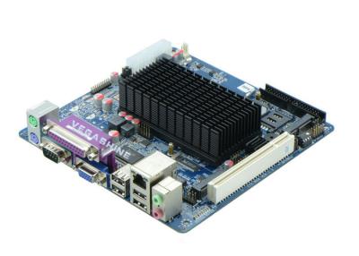 China Atom N455 Processor Industrial Mini Itx Motherboard Mini-PCIE support WIFI / 3G for sale