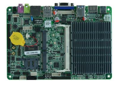 China Fanless 4 duim 6 Com Ingebedde industriële Motherboard met USB3.0, Intel® J1900 cpu Te koop