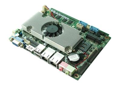 China 6 Com 8 USB, Dubbele LAN,“ Ingebed Motherboard 3.5 Dubbel Kernatoom D2550 cpu Te koop