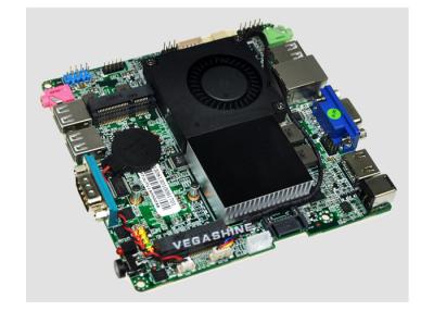 China Low Power Celeron 1037U Nano PC Motherboard with SATA 3.0 Support VGA / HDMI / LVDS for sale