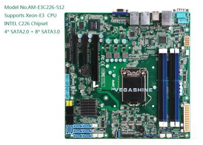 Китай Сервер Mainboard хранения данных USB3.0 LAN 3 набора микросхем 2 INTEL C226 продается