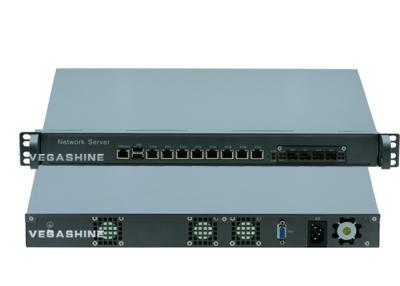 中国 ラックマウント式/ルーター H87 防火壁の保証電気器具 1U 光ファイバー 8 ギガビット LAN および 4 販売のため