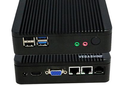 China Mini box aluminum chassis 2 LAN nano network firewall appliance Bay Trail J1900 for sale