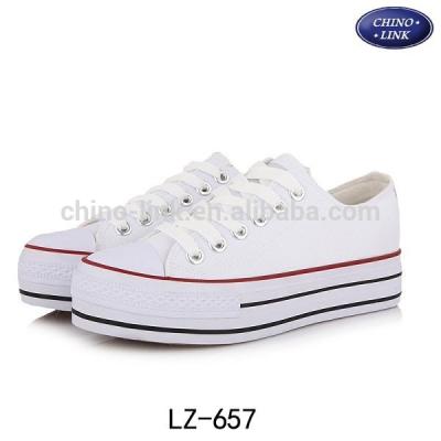 China Classic Style Simple White Canvas Shoes Without Laces Wholesale for sale