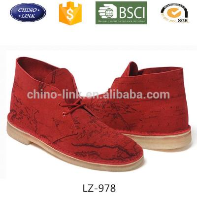 China Genuine Leather Men Shoes Ankle Boots Chelsea Boots Casual Shoes Lace Up for sale