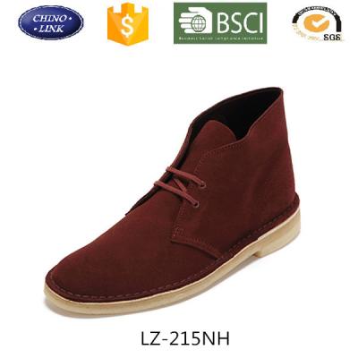 China Men Ankle Boot Desert Boot Fashion Genuine Leather Lace Up Casual Shoes for sale