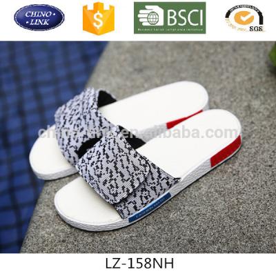 China Other 2017 men's beach shoes slide sandal indoor outdoor slipper cheap shoes to buckle strap for flywoven for sale