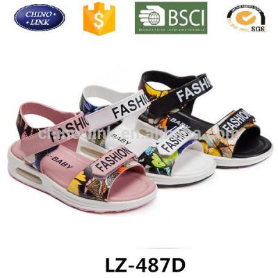 China Light Weight 2017 Summer New Princess Design Baby PU Sandals Shoes High Quality Cute Soft Sandal Kids Girl for sale