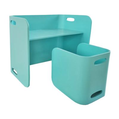 China Hot Sale Modern Kids Furniture Wooden Children Table And Chair for sale