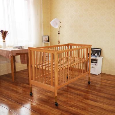 China Modern Hot Selling Multifunctional Natural Wooden Baby Crib Baby Hutch for sale