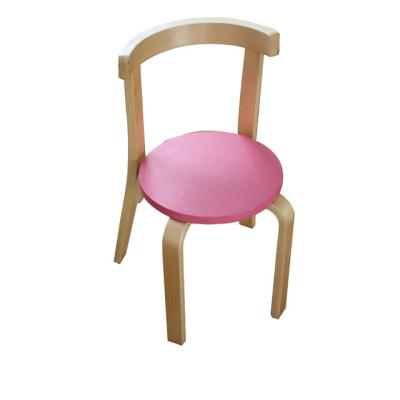 China Comfortable Baby Dining Chair CJ-Y206 Peep Modern Design Dining Chair Red Wood Baby Chair for sale