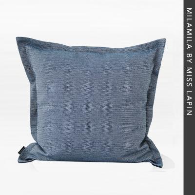 China Dark Blue Herringbone Throw Pillow Cover 22 x 22 Tile Design Modern Decorative Latest Pattern Decorative for sale