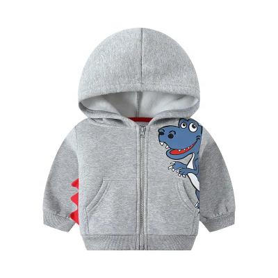 China Chinese style wholesale custom Korean version of boy's cashmere coat baby hoodie cartoon dragon pattern children's hoodie for sale