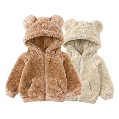 China Chinese style 2023 new autumn and winter boys clothing cashmere thickened warm coat tops for boys and girls for sale