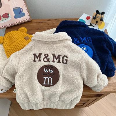 China Chinese Style Toddler Kids Warm Faux Fur Jacket Zipper Outwear Cardigan Babies Boys Winter Fleece Coat for sale