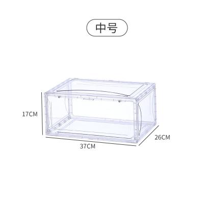 China Wholesale New Chinese Style Clear Acrylic Shoe Box Stackable Giant Shoe Box With Stackable Plastic Sneaker Shoe Storage Custom Made for sale