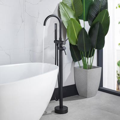 China Without slide bar wholesale price freestand tub shower china factory bathtub faucet for sale