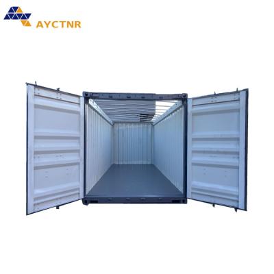 China Storage & Shipping Customized Color Logo Steel Cover Hard Type Steel Lid Cover 20ft Open Top Shipping Container With Steel Cover for sale