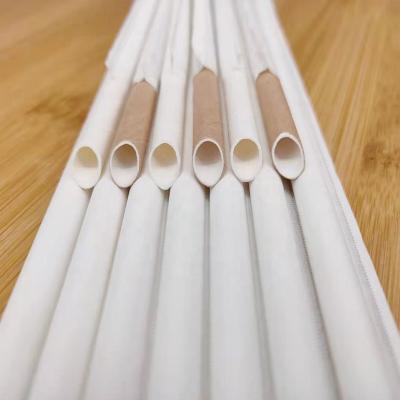 China 100% Plastic Free Biodegradable Individual Paper Straw Rainbow Paper Drinking Straw For Bubble Tea for sale