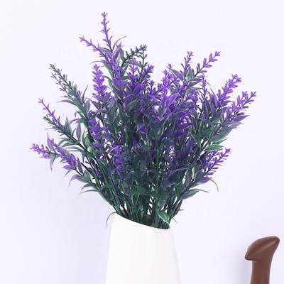 China Realistic Lavender Realistic Lavender Plant Style Western Style Artificial Flowers Lavender for Wedding Decor and Table Centerpieces for sale