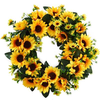 China Beautiful Style Best Quality Factory Style 50cm Sunflower Garland Hot Wholesale Decorative Flower Garlands for sale