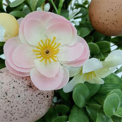 China Handmade & Custom Handmade & custom potted artificial flowers plants easter eggs potted for sale