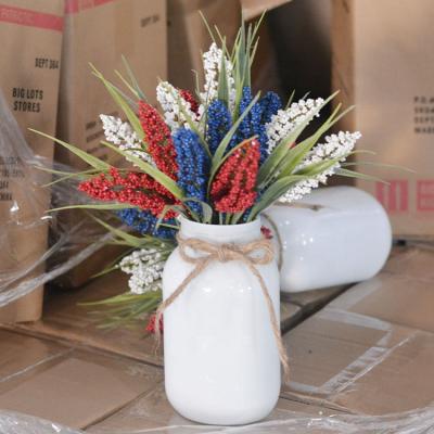 China Patriotic Potted Plants 4th of July Western Style Potted Plant Western National Americana Day for sale