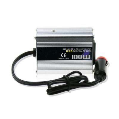 China AC 12V 24V Aluminum Alloy Shell Congsin 100W DC To 110V 220V Mini Car Power Inverter for sale